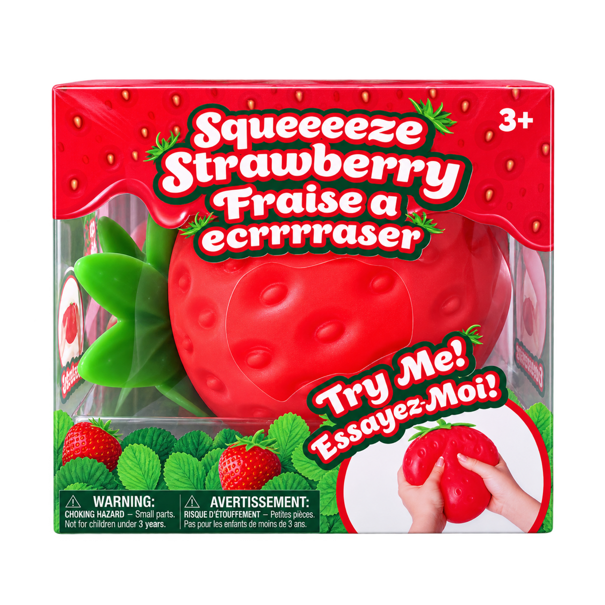Sunny Days Squeeezy Strawberry Squishy Toy