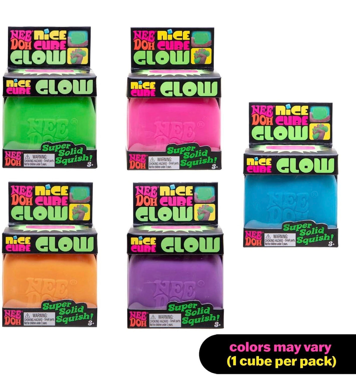 Needoh Nice Cube Glow (Random Colour)