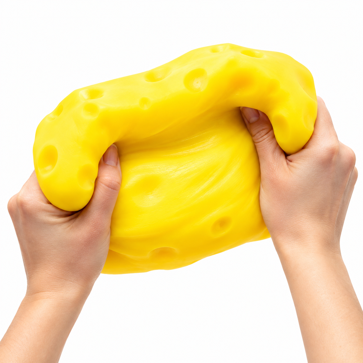 SmushMart Cheese Squishy – Jumbo Sensory Stress & Fidget Toy