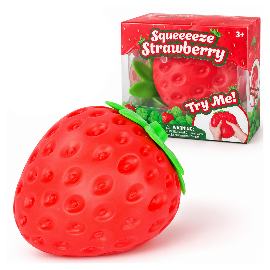 Sunny Days Squeeezy Strawberry Squishy Toy