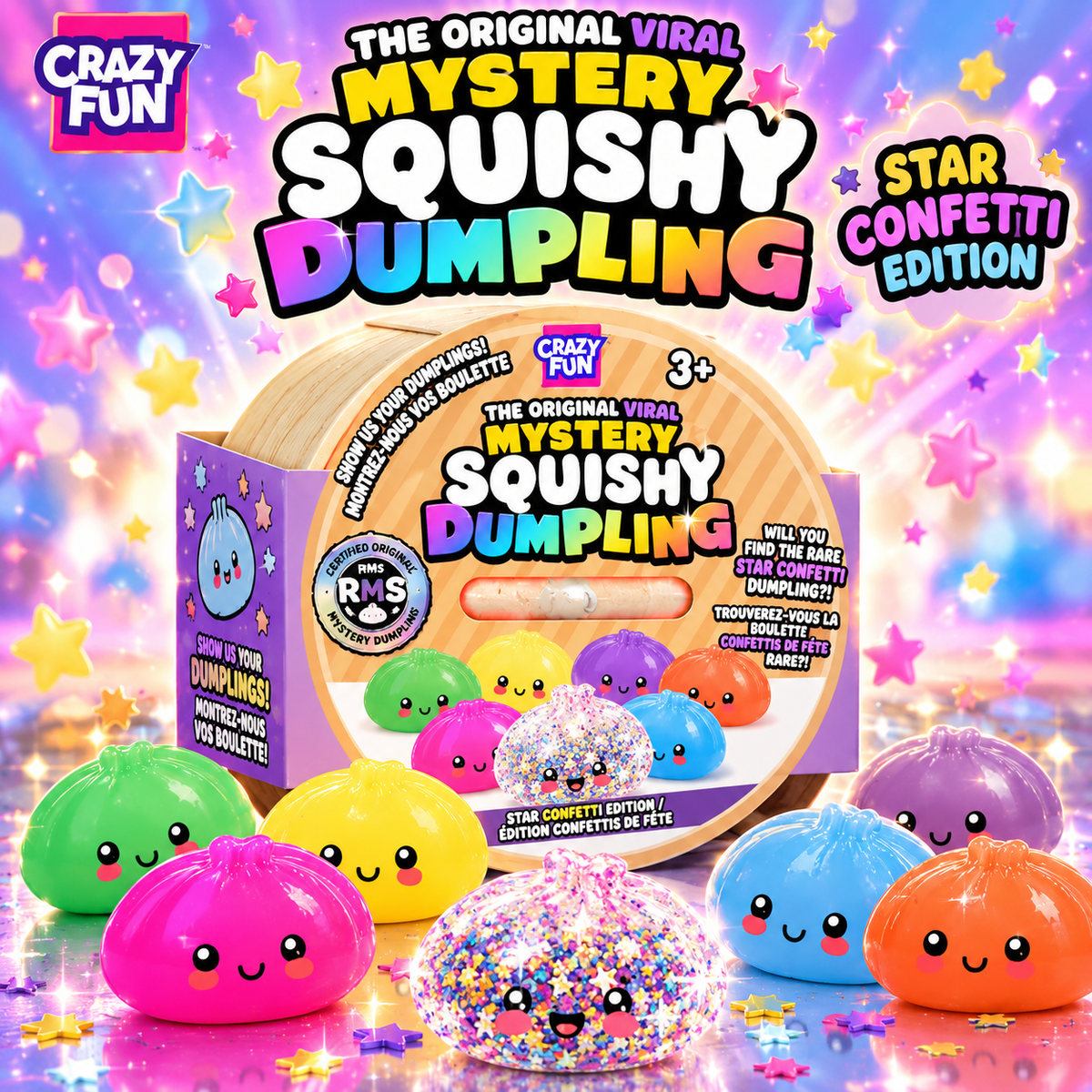 RMS Mystery Squishy Dumpling Star Confetti Edition