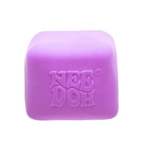 Schylling NeeDoh Nice Cube Glow – Glow in the Dark Squishy Sensory Fidget Toy