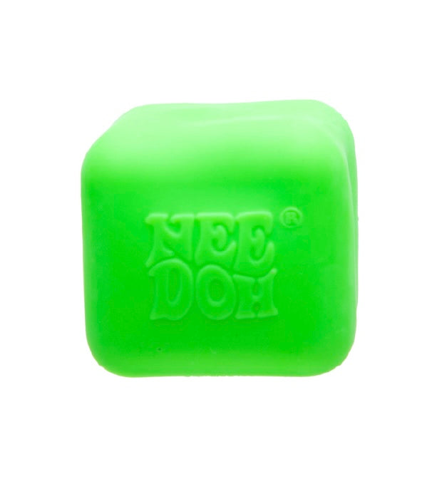 Schylling NeeDoh Nice Cube Glow – Glow in the Dark Squishy Sensory Fidget Toy